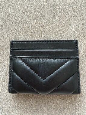 Quince Black Genuine Leather Card Holder Wallet